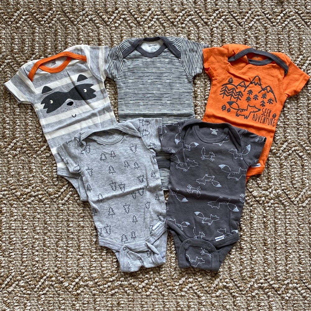 NWOT Gerber Baby Boy Onesies